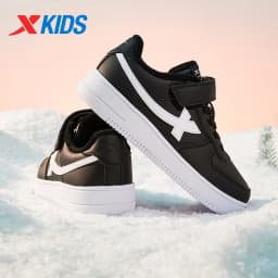 Xtep Kid's Cotton shoes Unisex Winter All-matched Waterproof Non-slip Lightweight Fashion Casual Shoes 676416379362