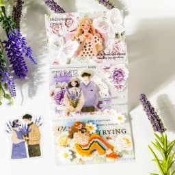 30pcs/1lot Kawaii Scrapbook Stickers Couple's Weekend Junk Journal Gold Planner Stationery Sticker Planner Decorative