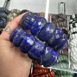 AAA Natural Stone Good Quality Black Onxy Crystal Strawberry Sodalite 12*24mm Bracelet Bangle Charm Fashion Couple Gift Jewelry