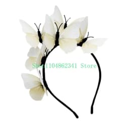 Butterfly Themed Hairband Party Costume Hair Accessory Party Headwear Suitable for Halloween Cosplay Garden Weddings