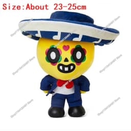 10cm-25cm Cartoon Cosplay Brawler Spike Plush Toy Cotton Pillow Dolls Cute Game Character Game Peripherals