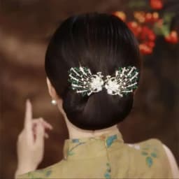 Elegant Peacock Shape Hair Bun Maker Twist Headwear Roll Hair Tool Hair Twister Easy Fast Snap Hairstyle Twist Women