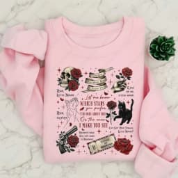 Run-Little-Mouse-Haunting-Adeline-Dark-Romance-Book-Hoodie-Spicy-Smut-Reader-Gifts-Black-Cat-Graphic-Pullover-Men-Women-Hoodie