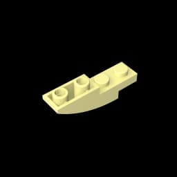 Gobricks GDS-731 BRICK 1X4X1 INV. BOW compatible with lego 13547 children's DIY Educational Building Blocks Technical