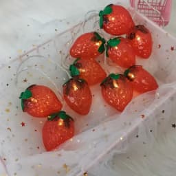 1pc 10/20LED Simulation Strawberry String Lights Battery Powered LED Fairy Light Suitable For Indoor Room Yard Party Decoration