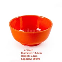 4.5 5 inch 2 10 pcs set Break resistant Melamine Bowl Thickened Flower Rice Soup Snack Bowl Plastic Food Tableware Chinese Bowls
