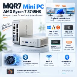 SZBOX M66 Mini PC Ryzen 5 6600H Ryzen5 7640HS 16GB 24GB 1TB Win11 Pro DDR5 NVMe SSD WiFi6 BT5.2 Gaming Desktop Office Mini PC