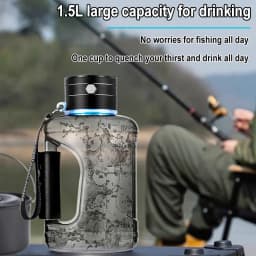 Hydrogen-Rich Water Container Portable Hydrogen Water Bottle Gym Sports Fitness Hydrogen-Rich Sports Bottle Water Kettle 1.5L