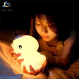 Touch Sensor Unicorn LED Night Lights USB Rechargeable Cartoon Night Lamp Silicone Children Kids Baby Gift Bedroom Bedside Lamp