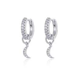 CRMYA Gold Silver Filled Hoop Earring CZ Zircon Heart Higgle Stud Earrings For Women Jewelry Earings Wholesale Aretes De Mujer