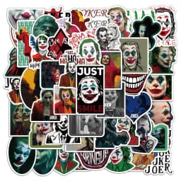 50PCS Clown Stickers Exquisite Handheld Materials Phone Cases Laptop Suitcases Water Cups Waterproof Stickers