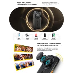 Ulefone RugKing Rugged Phone 8GB+128GB/256GB 5.99 inch Android 15 9600mAh 50MP Camera Unisoc T7255 NFC Global Version Smartphone
