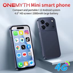 ONEMYTH A18 Pro Mini Smartphone Quad Core 2GB RAM 16GB ROM LTE 4G Dual SIM Type-C Android CellPhone Face Unlock