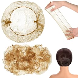 10/100Pcs Durable Nylon Hair Net For Bun Hair Hair Style Tool Black Beige Brown 5Mm Hair Net For Wigs Mesh Hair Styling Hairnets