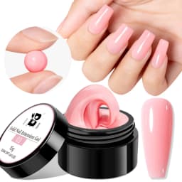 AWStorG Hema Free Poly Nail Gel 30ML Acrylic Gel Finger Extension Transparent Nail Art Extension Quick Building Soak Off UV