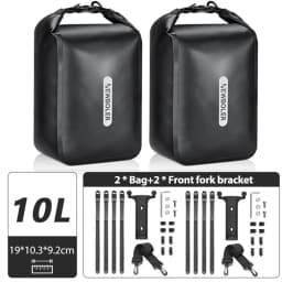 NEWBOLER 10L Large Capacity Bicycle Bag Waterproof Electric Hunting Bike Bag Bike Quick Release Fork Bag Bike Rear Seat Bag