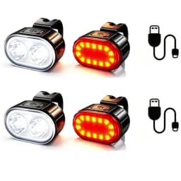 Rechargeable Bike Lighting Front/Rear Lights Bicycle Lamp Led Cycling Light Bike Flashlight for Bicycle Front Taillight Lantern
