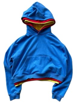 26 Spring Street Style: Three-Layer Color-Striped Surface Y2K Style Personalized Pullover Hoodie for Campus Street Style Photogr