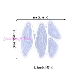 C9GF Earrings Pendant Mold Resin Epoxy Silicone Mold Jewelry Casting DIY Crafts