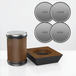 4-Angle Rolling Knife Sharpener 15/18/20/22° Roller Sharpeners Magnet Wooden Base Diamond Grinder Set Woodwork Sharpening System