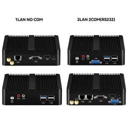 Helorpc Pfense Industrial Mini PC Inter Celeron Processor with 4XUSB HDMI VGA 2XRS232 Support Windows10/11 LINUX Deskto Computer