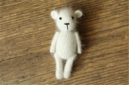 Newborn Photography Props Handmade Dolls Knitted Rabbit Bear Baby Photography Studio Accessoires