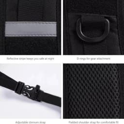 Bag Accessories Black Backpack Straps Oxford Cloth Shock Absorption Replacement Strap Bags Shoulder Strap Climbing Hiking