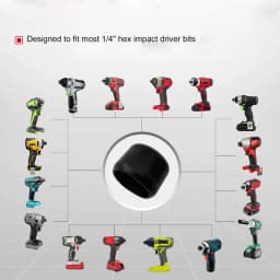 1/4in Hex For Impact Driver Head Protective Boot For DeWalt Prevents Wear & Tear Protective Cover For Impact Driver Bits Tool