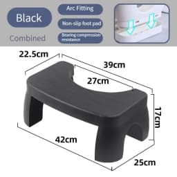 1 PCS Collapsible Toilet Squat Stool Non Slip FootStool Anti Portable Step for Bathroom Tools Supplies