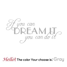 Large Quotes Motivating Dream Phrases Wall Sticker Home Decoration Accessories If You Can Dream It You Can Do It Vinyl Stickers