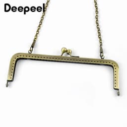 2/5Pcs 8.5-18.5cm Metal Handles for Handbag Square Brass Purse Frame Kiss Clasp DIY Sewing Brackets Wallet Handle Accessories