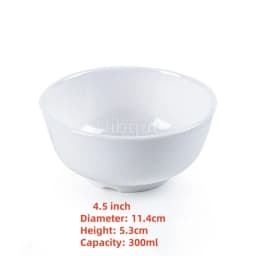 4.5 5 inch 2 10 pcs set Break resistant Melamine Bowl Thickened Flower Rice Soup Snack Bowl Plastic Food Tableware Chinese Bowls