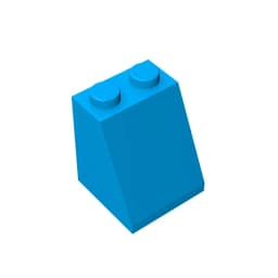 Gobricks GDS-620 ROOF TILE 2X2X2/65 DEG. compatible with lego 3678 children's DIY Educational Building Blocks