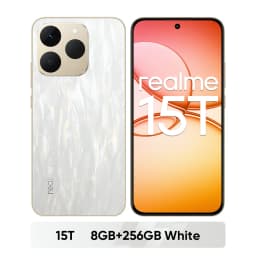 realme 15T 5G Smartphone NFC Dimensity 6400 Max Chipset Dual 50MP AI Cameras 6.57" 120Hz AMOLED Display 7000mAh Battery 60W
