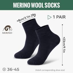 WRELS 1/2/3pairs Merino Wool Socks Hiking Socks Warm Cushion Socks Moisture Wicking Socks Thermal Breathable Soft Sports Socks