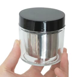 E0BF Diamond Washing Cup Cleaning Glass Jar Bottle with Metal Sieve Cleaner