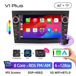 Junsun 7" Android Car Radio For Opel Astra H G J Zafira B Corsa C D Antara Vectra Vivaro Wireless CarPlay Android Auto GPS Navigation Multimedia Player IPS Touch Screen WiFi 4G DSP RDS Bluetooth FM AM SWC DAB Autoradio Stereo Head Unit 2DIN