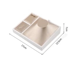 PU Leather Jewelry Store Display Case Ring Earring Bracelet Organizer Tray Pendant Necklace Chain Holder Neckform Stand Showcase