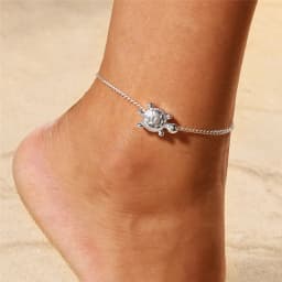 Modyle 2024 New Bohemia Handcuffs Anklet Multilayer Silver Color Foot Chain Fashion Ankle Bracelet For Women Beach Jewelry