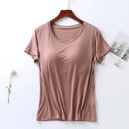 M-4XL Modal Comfortable Sleep Shirts For Women Short Sleeve One Piece Pajamas Tops Chest Pad Summer Nightwear Home T-shirt