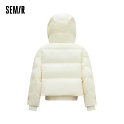 Semir Women Down Jacket 90 Percent Down Fill Loose Fit Solid Color Minimal Style Everyday Style 2026 Winter Warm Insulation