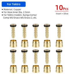 Bicycle Brake Copper Olive Head Connecting Insert/Oil Needle Kit for Shimano BH59 BH90 Sram Magura Tektro Hydraulic Disc Brake