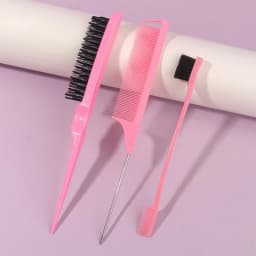 Slick Back Hair Brush for Sleek Ponytail Bun & Smoothing Baby Hairs, Flyaways, Edge Control - Backcombing & Teasing