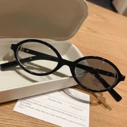 Advanced Elliptical Frame Photochromic Myopia Glasses Anti-Blue Light Glasses Optical Prescription Eyeglasses 0 TO -4.0