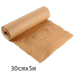 5M Brown Honeycomb Wrapping Paper Instead of Bubble Buffer Packaging for Mobile Transport Packaging, Recyclable Mobile Supplies