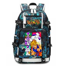 Dragon Ball Z Printed Student Backpack Large Capacity Casual Daypack for Kids Teenagers School Travel