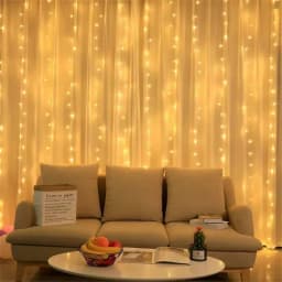 Ramadan Room Decorations 3M 6M LED Curtain Light String Battery Power Fairy Wedding Garland Outdoor Eid Mubarak Decoration
