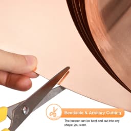 99.9% Pure Copper Metal Sheet Foil Roll Foil Plate for Electricity DIY Project Width 50-200mm Length 3500mm Thickness 0.01-0.5mm