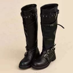 Eilyken Street Design Multi Belt Metal Buckle Knee-High Boots Women Low Heels Shoes Fashion Hot Girl Motorcycle Knight Booties