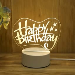 Heart Love Acrylic 3D Night Light USB DIY Kids Bedroom Night Lamp for Valentine's Day Decor Christmas Wedding Cute Gifts 2023